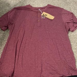 Mens short sleeve Henley shirt